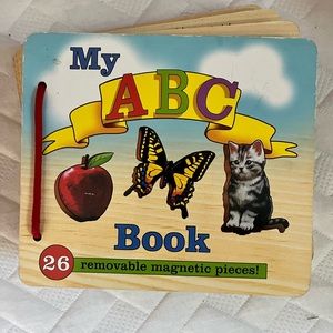 Wooden ABC magnetic puzzle